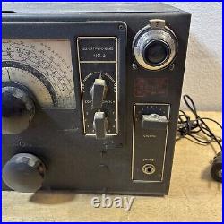 Vintage National Company NC-100ASD High Frequency Receiver Army 1940 As Is Parts