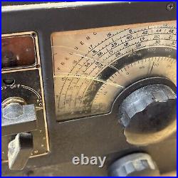 Vintage National Company NC-100ASD High Frequency Receiver Army 1940 As Is Parts