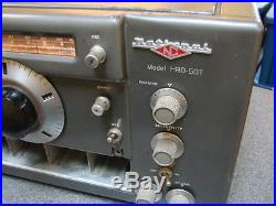 Vintage National HRO-50T Ham Short Wave Radio Receiver USA for Project/Parts
