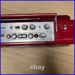 Vintage National RX-FW19F RED Cassette Player/Recorder Boombox Junk For Parts