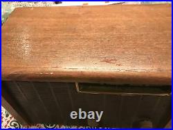 Vintage National Union Tube Radio Wood Wooden Model 571 Parts Repair Restoration