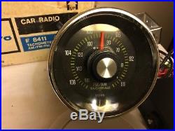 Vintage Nos Sanyo Car Radio Tachometer Style Am/fm/fm Stereo Hot Rod Dash Mount