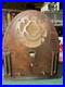 Vintage-Old-Rare-Superheterodyne-U-S-Gloritone-Tube-Radio-Wood-Cathedral-Parts-01-mh