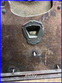 Vintage Old Rare Superheterodyne U. S. Gloritone Tube Radio Wood Cathedral Parts