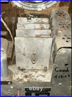 Vintage Old Rare Superheterodyne U. S. Gloritone Tube Radio Wood Cathedral Parts
