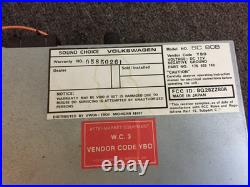 Vintage Original OEM Volkswagen AM/FM Cassette Radio SC-80B for parts/repair