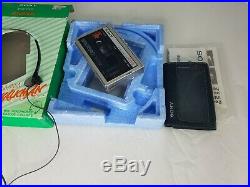 Vintage Original Sony Cassette Player Walkman WM F10II Original Box Parts/Repair
