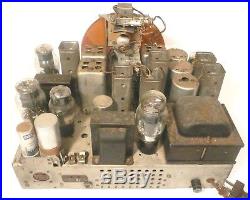 Vintage PHILCO 116-127 RADIO part Working CHASSIS w OVER 30 NEW CAPS AM & SW