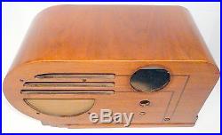 Vintage PHILCO 37-610 RADIO part Art Deco WOOD SHELL in very nice shape