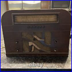 Vintage PHILCO 40-145 TABLETOP Radio part WOOD SHELL, For Parts Or Repair