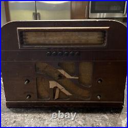 Vintage PHILCO 40-145 TABLETOP Radio part WOOD SHELL, For Parts Or Repair