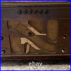 Vintage PHILCO 40-145 TABLETOP Radio part WOOD SHELL, For Parts Or Repair