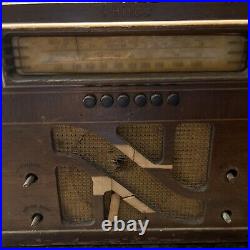 Vintage PHILCO 40-145 TABLETOP Radio part WOOD SHELL, For Parts Or Repair