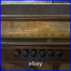 Vintage PHILCO 40-145 TABLETOP Radio part WOOD SHELL, For Parts Or Repair