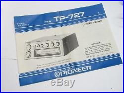 Vintage PIONEER TP-727 8 TRACK Car Radio NIB (NEVER USED) CLEAN