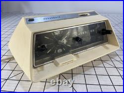 Vintage Panasonic RC-1119 AM Clock Radio Space Age Tested Working Parts/Repair