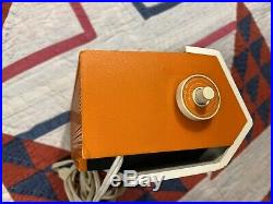 Vintage Panasonic RC1122 Clock Radio Rare Orange Quite Speaker Flip Number Parts