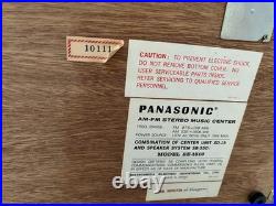 Vintage Panasonic SE1519 Turntable Record Player AM FM Repair or Parts Read Desc