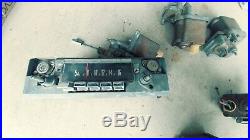 Vintage Parts 65 Chrysler 300/L window mtrs/trim/Seatbelt buckle AM radio. AS-IS