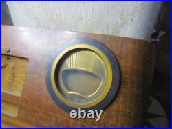 Vintage Philco 38-9 Tube Radio Untested tattered cord Parts or Repair