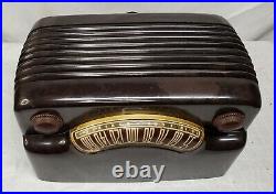 Vintage -Philco -46-420 Brown Bakelite Hippo Tube Radio Parts / Repair