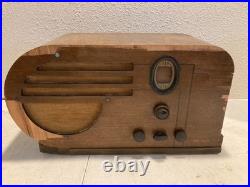 Vintage Philco 610 Large Bullet Art Deco AM/SW Tube Radio FOR PARTS/REPAIR