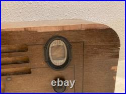 Vintage Philco 610 Large Bullet Art Deco AM/SW Tube Radio FOR PARTS/REPAIR