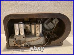 Vintage Philco 610 Large Bullet Art Deco AM/SW Tube Radio FOR PARTS/REPAIR