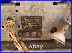 Vintage Philco 610 Large Bullet Art Deco AM/SW Tube Radio FOR PARTS/REPAIR