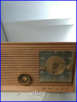 Vintage Philco Am Radio Alarm Clock. J773-124 Parts Only Retro