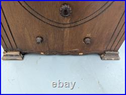 Vintage Philco Cathedral Tube Radio Model 89 Wood Cabinet For Parts, Repair