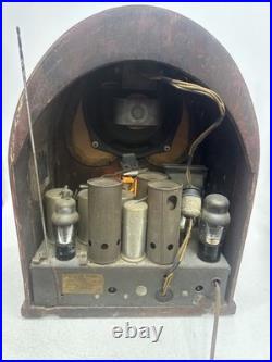 Vintage Philco Model 19 Super Heterodyne Tube Radio As Is For Parts