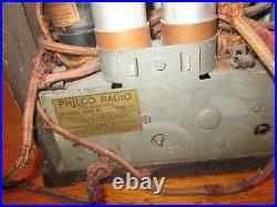 Vintage Philco Model 60 Cathedral Radio for Parts or Repair