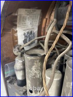 Vintage Philco Model 89 Super Heterodyne Tube Radio As Is For Parts JK