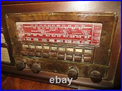 Vintage Philco Multi Band 8 Tube Radio Model No 42-355 Parts or repair
