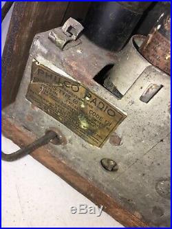 Vintage Philco Superheterodyne tube radio model 60 For Parts