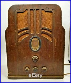 Vintage Philco Tombstone Radio 37-610 Art Deco Look parts or repair