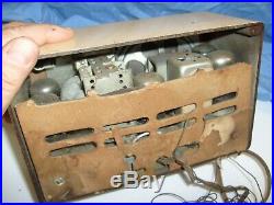 Vintage Philco Transitone Bakelite Tube Radio for Parts/Repair