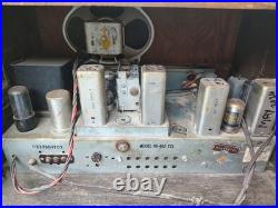 Vintage Philco Tube Radio 48-482 Tested & Powers On For Parts/Repair