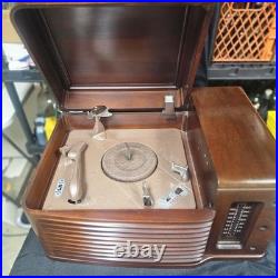 Vintage Philco Tube Radio TurnTable Record Player Model 48-1256 Cabinet Parts
