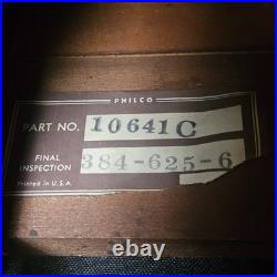 Vintage Philco Tube Radio TurnTable Record Player Model 48-1256 Cabinet Parts