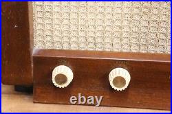 Vintage Philco tube Radio Stereo All Waves Broadcast wood cabinet parts repair