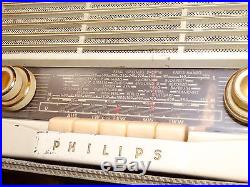 Vintage Phillips Tube Short Wave Radio with4-speed Record PlayerVery Rare Parts/
