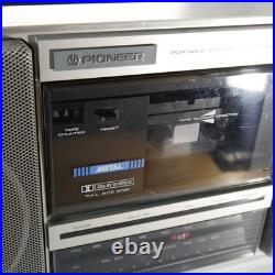 Vintage Pioneer SK-350 Portable Stereo Boombox For Parts / Repair / Restoration