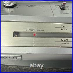 Vintage Pioneer SK-51F Boombox FM MW SW Radio Cassette Recorder FOR PARTS REPAIR