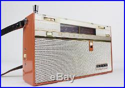 Vintage Portable Sony 8 Transistor Radio Model TR-815-Y, PARTS / REPAIR with Case