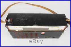 Vintage Portable Sony 8 Transistor Radio Model TR-815-Y, PARTS / REPAIR with Case