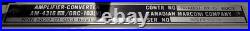 Vintage R-1329B/GRC-103(V) Radio Receiver /Amplifier Converter (Parts Only)