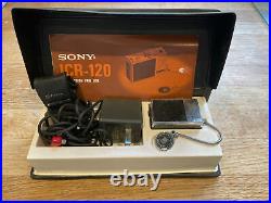 Vintage RARE Sony ICR-120 Ultra Compact AM Radio For Parts/Repair Only