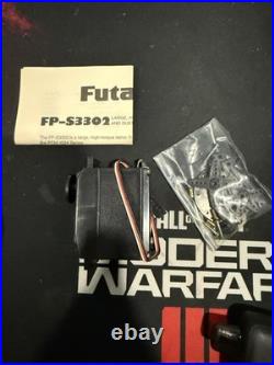 Vintage RC Model Airplane Nitro Parts Lot OS Max Engine ABC Panel Futaba Servo